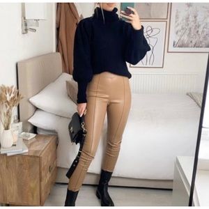 Zara Skinny Leather Pants